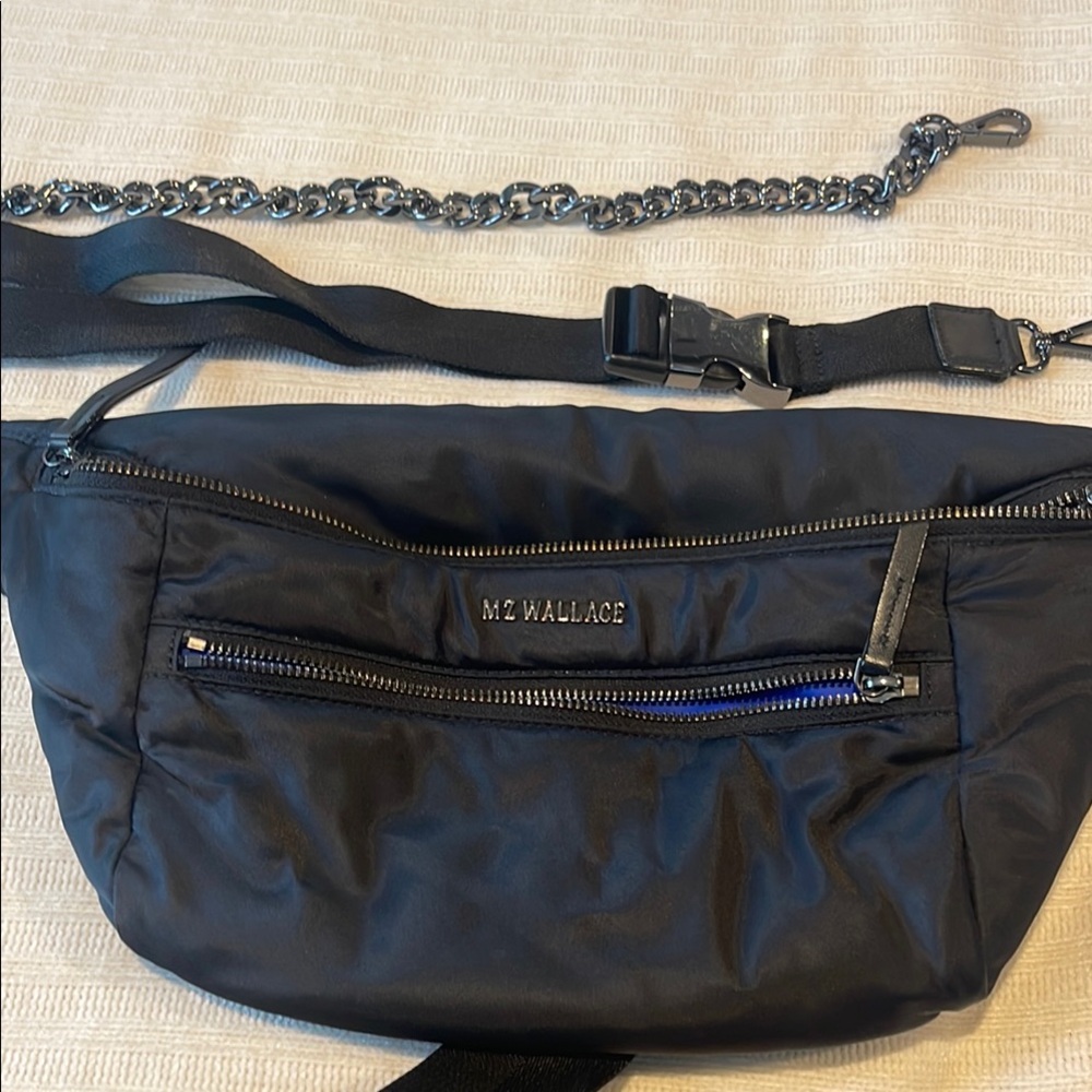 MZ Wallace Black Bowery Crossbody Sling Bag